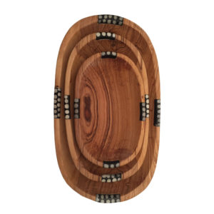 Oval Party Bowls ~ 3 Piece Set