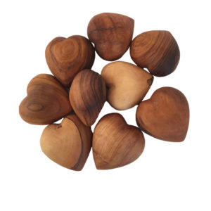 Wild Olive Wood Hearts