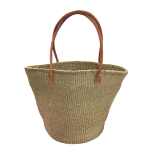 Solid Tan Medium Tote/Long Handles
