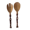 <span style="color:red;">NEW ARRIVAL </span><br>Hand carved Twist Giraffe Salad Set - Image 2