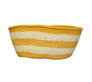 Oval Shelf Basket - Yellow