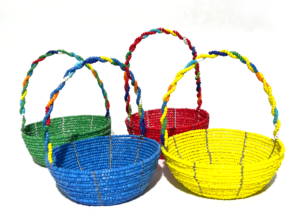 Small beaded Easter baskets